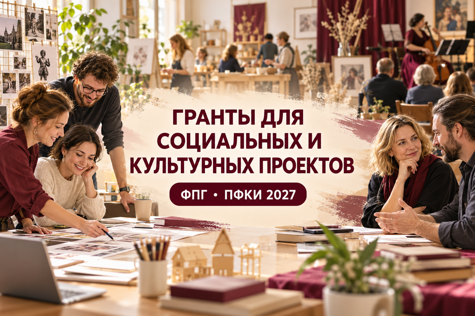 Гранты ФПГ и ПФКИ 2027 для социальных и культурных проектов в России