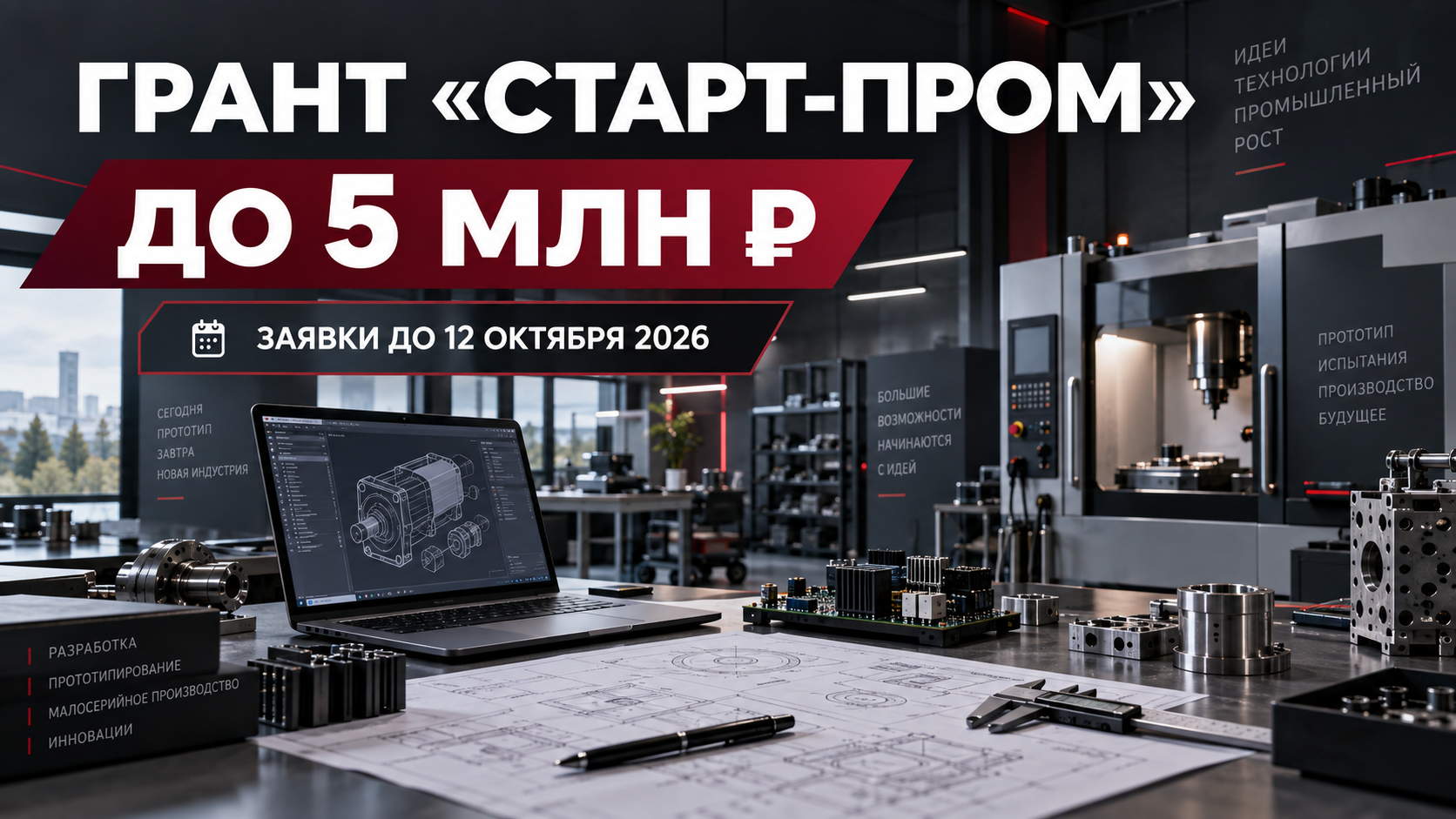 Грант «Старт-Пром» до 5 млн рублей — конкурс 2026