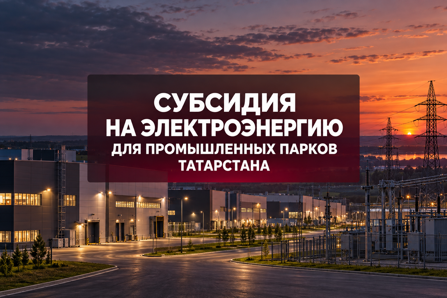 Субсидия на электроэнергию для резидентов промышленных парков Татарстана